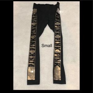 Pink bling leggings